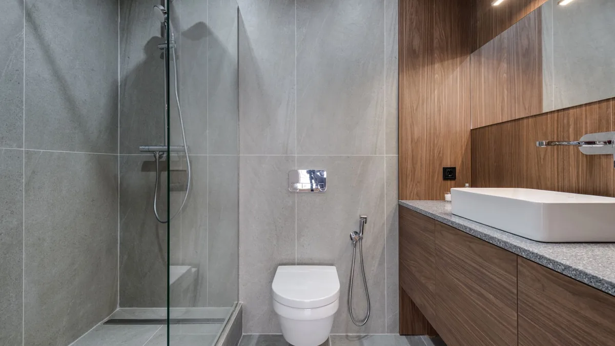 Bathroom stripped for a full renovation in Anaheim, CA